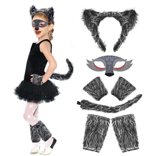 Labbe Wolf Kostüm, Tierkostüm mit Werwolf Haarreifen,Wolf Schwanz,Handschuhen ect,Werwolfkostüm für Mädchen, Monster Kostüm Labbe Wolf Kostüm, Tierkostüm mit Werwolf Haarreifen,Wolf Schwanz,Handschuhen ect,Werwolfkostüm für Mädchen, Monster Kostüm von Labbe