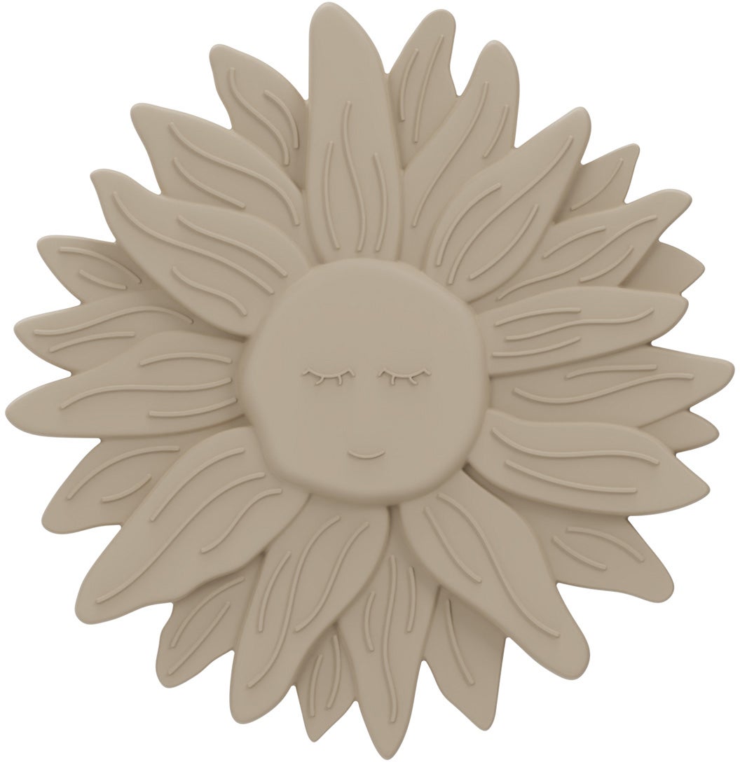 Label Label Beißringe Silikon Sonnenblume, Nougat, Beißspielzeug von Label Label