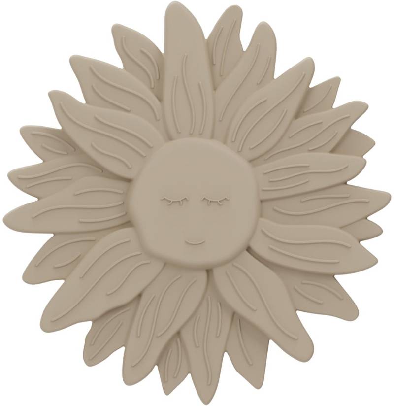 Label Label Beißringe Silikon Sonnenblume, Nougat, Beißspielzeug von Label Label
