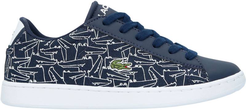 Lacoste Carnaby Evo 318 Kinder Sneaker, Navy/White 35, Kinderschuhe von Lacoste