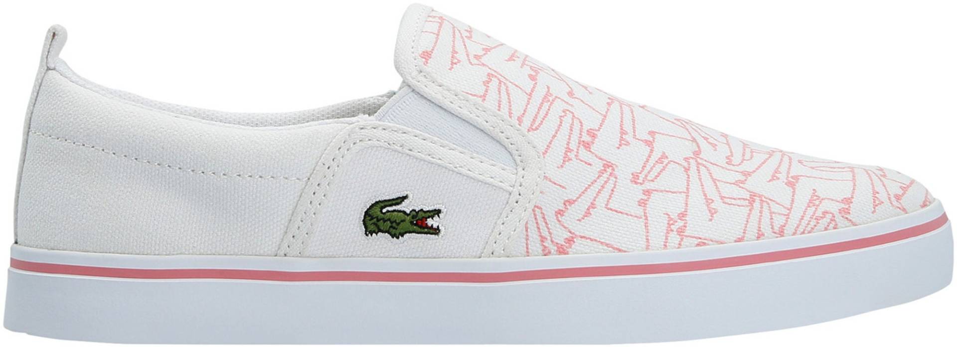 Lacoste Gazon 318 Kinder Sneaker, White/Pink 28, Kinderschuhe von Lacoste