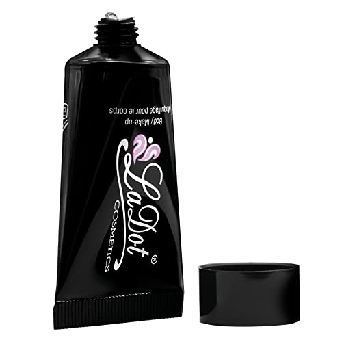 LaDot Tattoo Farbe schwarz mit Zertifikat für Kinder und Erwachsene, temporäre hautfreundliche fake Tattoos, Tattoofarbe für Body und Arm, wasserfest, 15 ml LaDot Tattoo Farbe schwarz mit Zertifikat für Kinder und Erwachsene, temporäre hautfreundliche fake Tattoos, Tattoofarbe für Body und Arm, wasserfest, 15 ml von Ladot