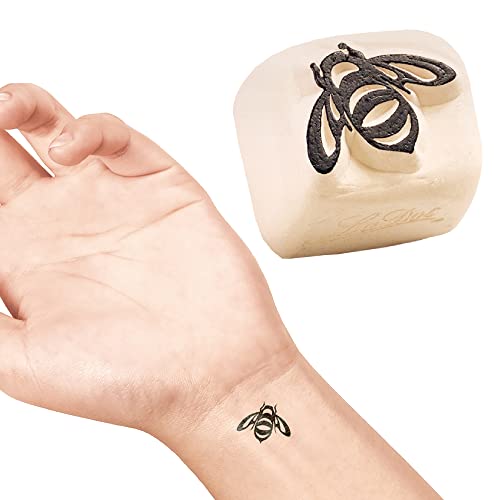 LaDot Tattoo für Kinder und Erwachsene, temporäre hautfreundliche fake Tattoos, Tattoo-Stempel ohne Nadeln für Körper und Arm, wasserfest, Keramikstempel Biene LaDot Tattoo für Kinder und Erwachsene, temporäre hautfreundliche fake Tattoos, Tattoo-Stempel ohne Nadeln für Körper und Arm, wasserfest, Keramikstempel Biene von Ladot