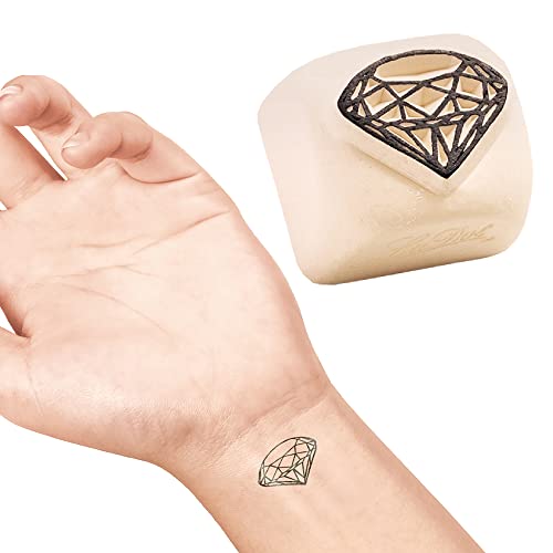 LaDot Tattoo für Kinder und Erwachsene, temporäre hautfreundliche fake Tattoos, Tattoo-Stempel ohne Nadeln für Körper und Arm, wasserfest, Keramikstempel Diamant LaDot Tattoo für Kinder und Erwachsene, temporäre hautfreundliche fake Tattoos, Tattoo-Stempel ohne Nadeln für Körper und Arm, wasserfest, Keramikstempel Diamant von Ladot