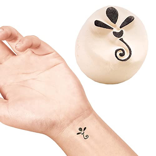 LaDot Tattoo für Kinder und Erwachsene, temporäre hautfreundliche fake Tattoos, Tattoo-Stempel ohne Nadeln für Körper und Arm, wasserfest, Keramikstempel Zweig LaDot Tattoo für Kinder und Erwachsene, temporäre hautfreundliche fake Tattoos, Tattoo-Stempel ohne Nadeln für Körper und Arm, wasserfest, Keramikstempel Zweig von Ladot