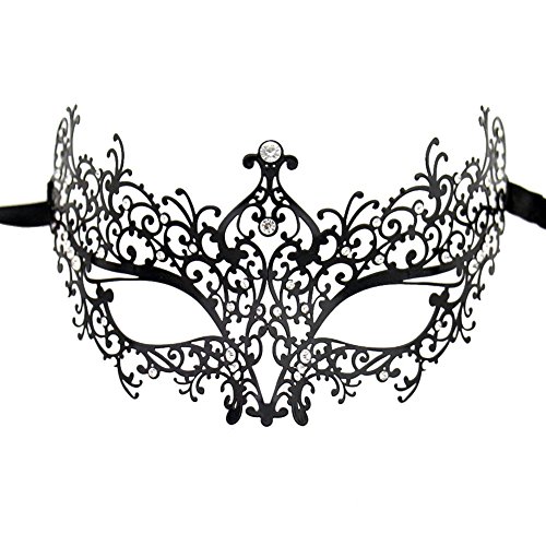 Lady of Luck Metall Venezianischen Maskerade Maske Kristallen Laser Cut für Frauen von Lady of Luck