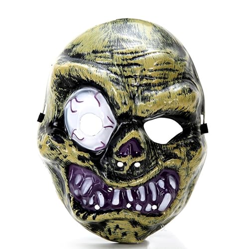 Lady of Luck Skelett Horror Maske, Halloween Totenkopf Maske Horror Gruselige Masken für Cosplay Halloween Party von Lady of Luck