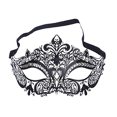 Lady of Luck Venezianischen Metall Masquerade Maske Prom Ball Verona Masken Metall Laserschneiden Kristall Maske von Lady of Luck