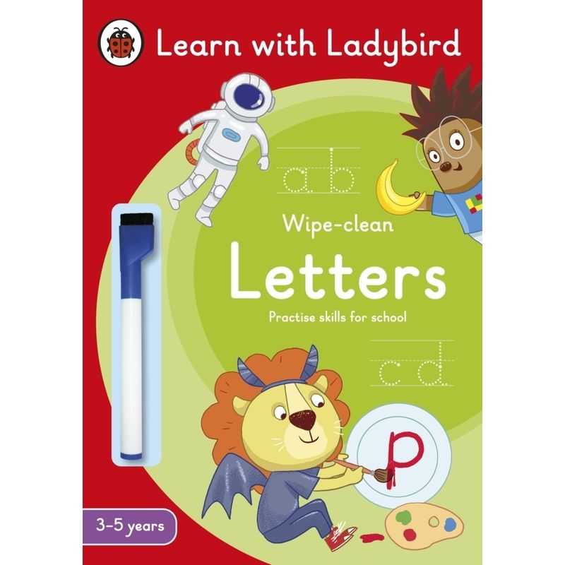 Learn with Ladybird / Letters: A Learn with Ladybird Wipe-Clean Activity Book 3-5 years von Ladybird