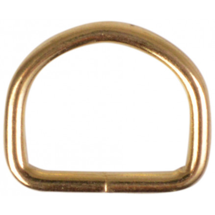 D-Ring Messing 16mm - 1 Stück von Læderiet