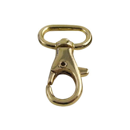 Karabinerhaken Messing 40x15mm - 1 Stk von Læderiet