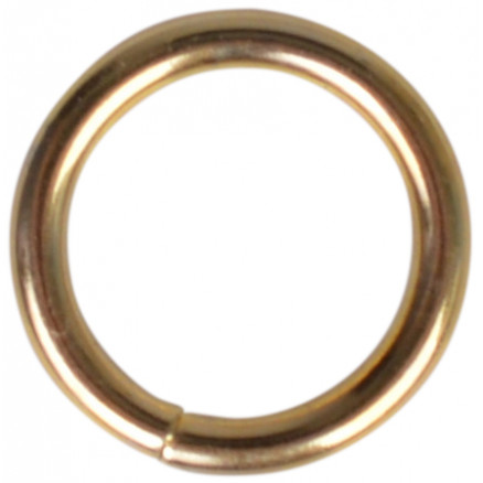 Ring Messing 15mm - 1 Stück von Læderiet