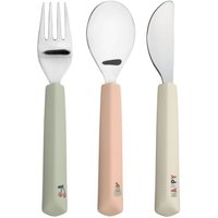Cutlery with Silicone Handle 3 pcs Happy Fruits von Lässig GmbH