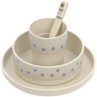 Dish Set PP/Cellulose Happy Rascals Smile sky blue von Lässig GmbH