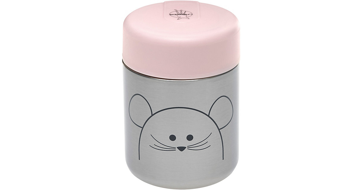 Edelstahl Thermobehäter Food Jar Little Chums Mouse, 315 ml rosa Edelstahl Thermobehäter Food Jar Little Chums Mouse, 315 ml rosa von Lässig