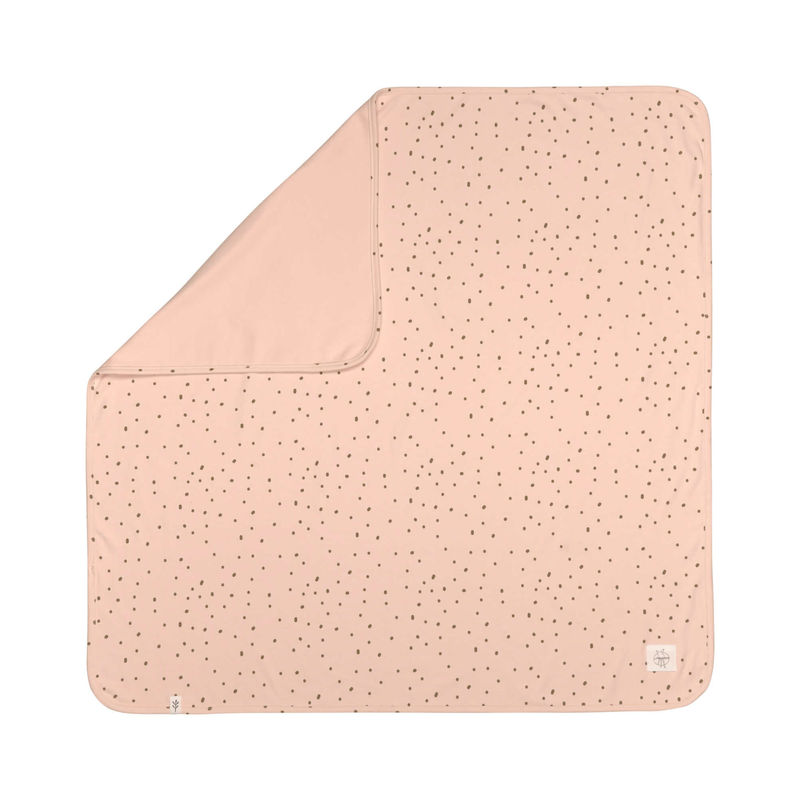 Babydecke DOTS (80x80) in powder pink von Lässig