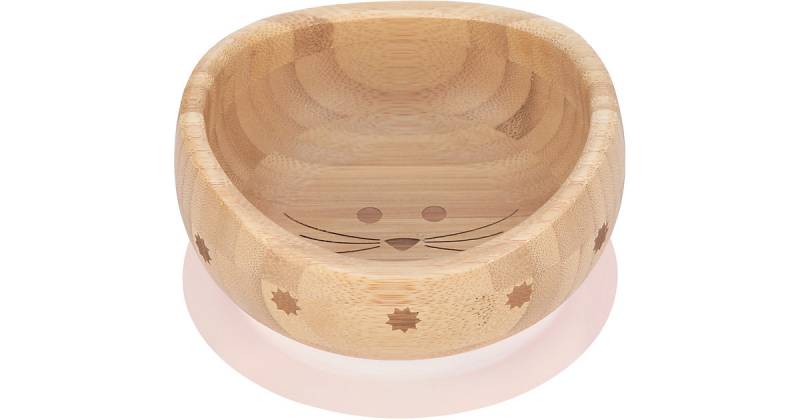 Esslernschale/Kinderschüssel Little Chums Mouse, Bambus mit Silikonring pink von Lässig