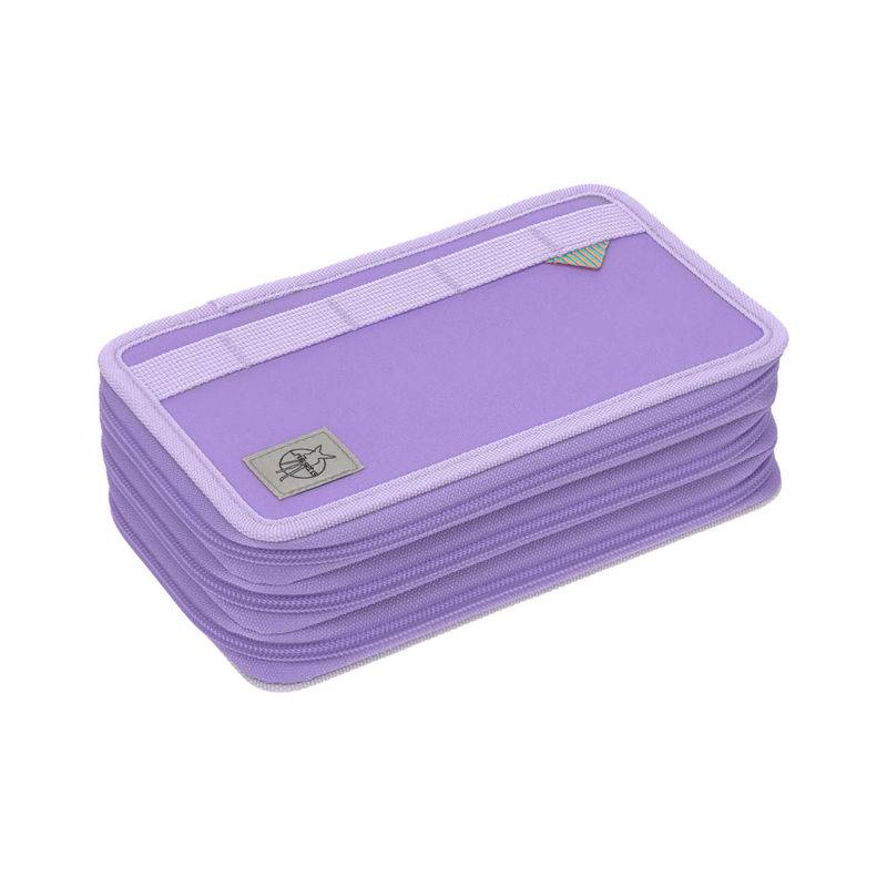 Federtasche TRIPLE UNIQUE mit Inhalt in violet/lavender von Lässig