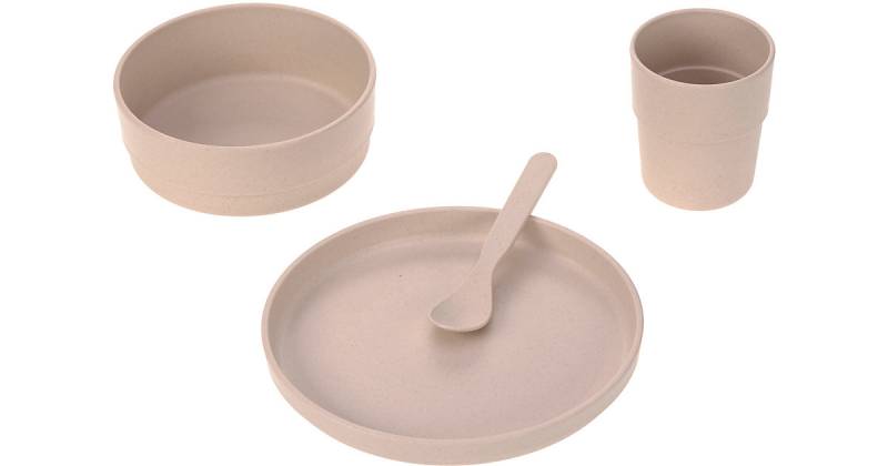 Kindergeschirrset Uni powder pink, 4-tlg. rosa von Lässig