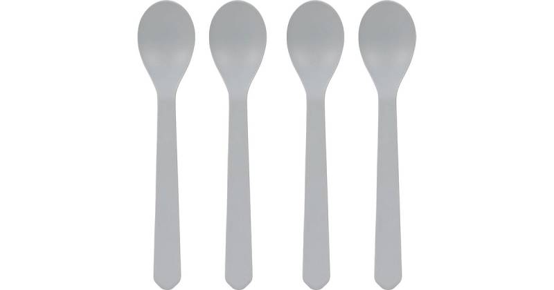 Kinderlöffel Geo grey-blue, 4 Stück grau von Lässig