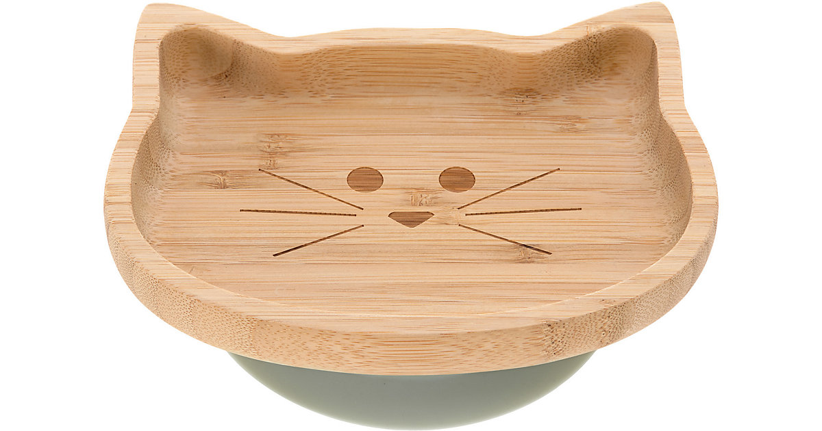 Kinderteller Little Chums Cat, Bambus beige von Lässig