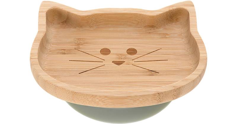 Kinderteller Little Chums Cat, Bambus beige von Lässig