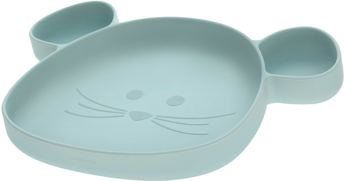 Kinderteller Little Chums Mouse blue, Silikon blau Kinderteller Little Chums Mouse blue, Silikon blau von Lässig