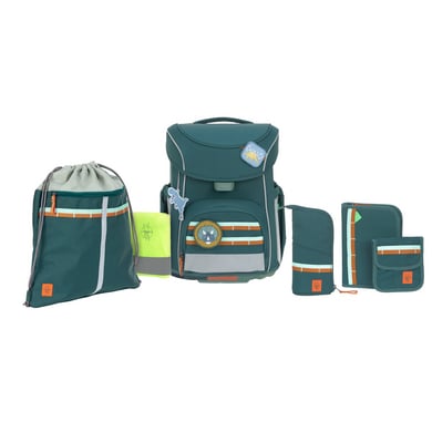 LÄSSIG Schulranzen-Set 6-tlg. Slim Unique dark green von Lässig