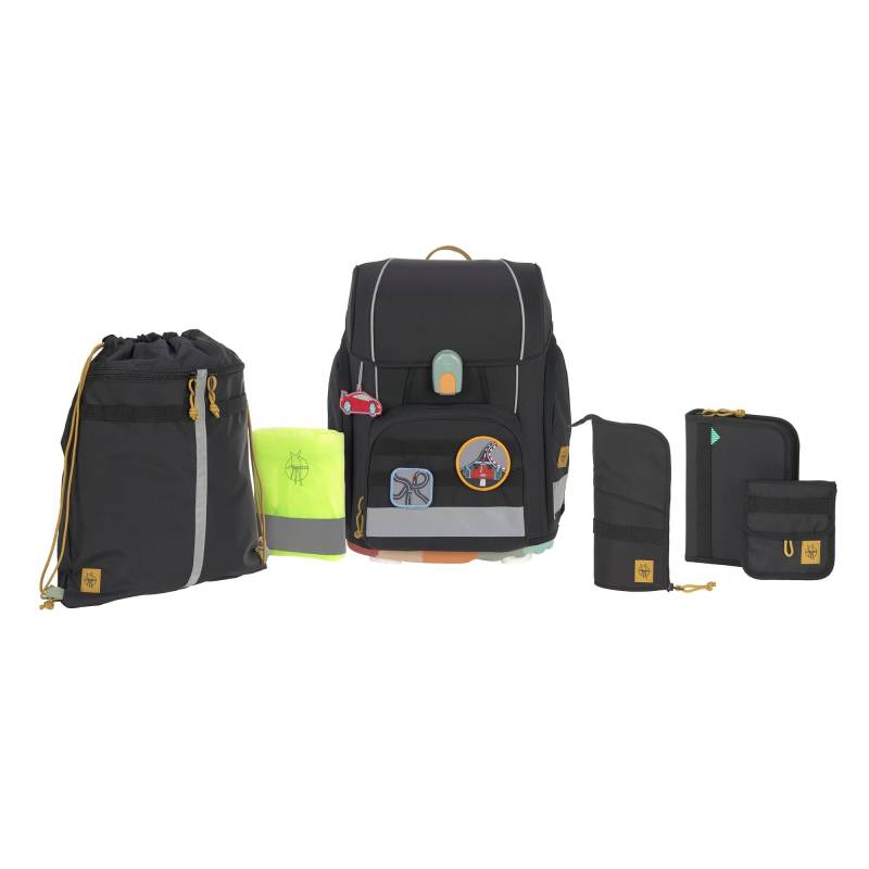 LÄSSIG Schulranzen Set Unique Boxy Black 7tlg. von Lässig