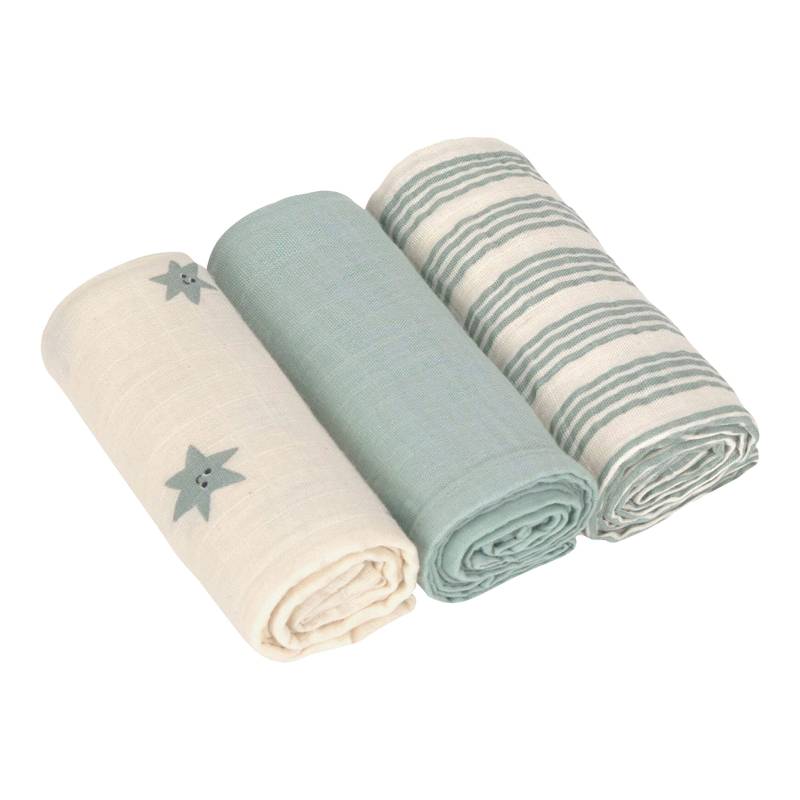 Lässig 3er-Pack Mullwindeln 60x60cm von Lässig