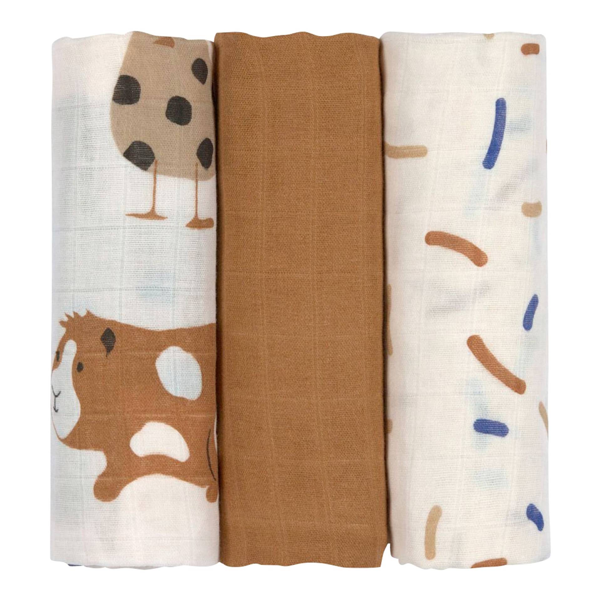 Lässig 3er-Pack Mullwindeln 80x80 cm Lässig 3er-Pack Mullwindeln 80x80 cm von Lässig