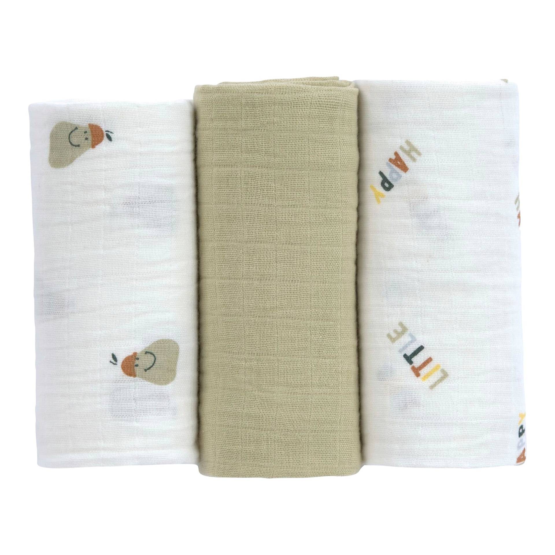 Lässig 3er-Pack Mullwindeln 60x60 cm von Lässig