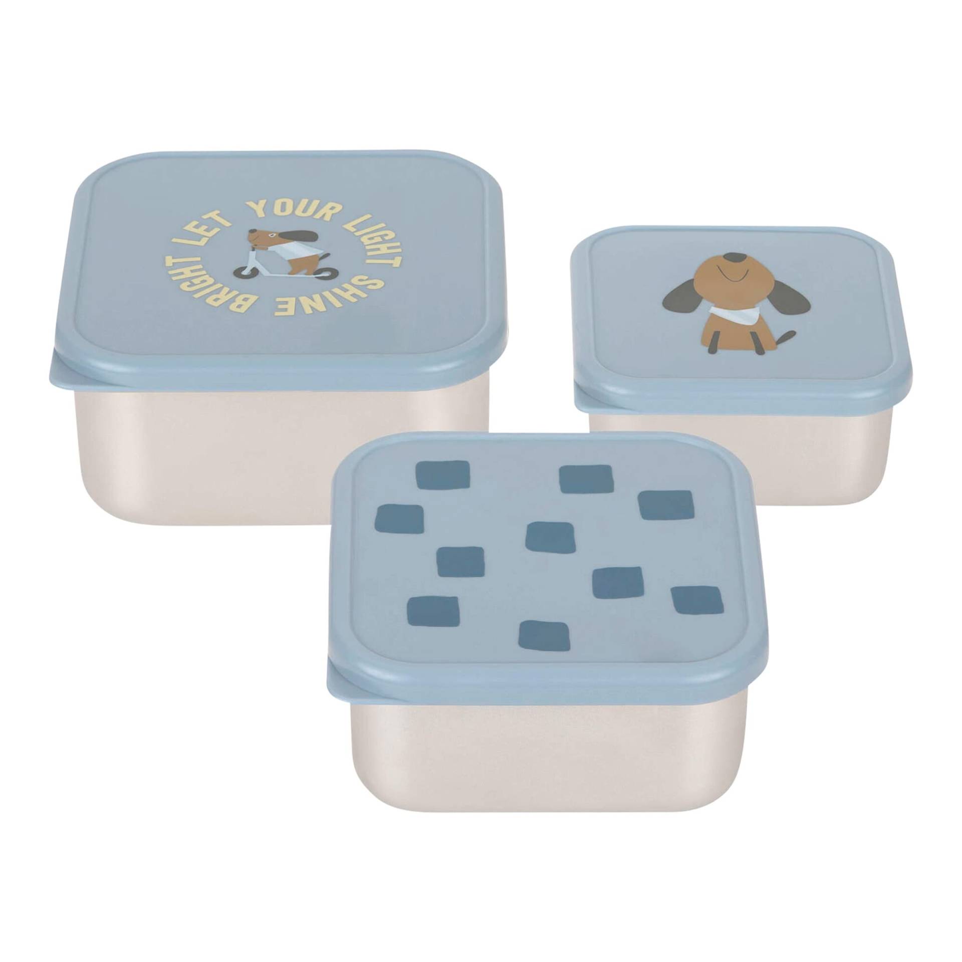 Lässig 3er-Set Brotdosen aus Edelstahl Lässig 3er-Set Brotdosen aus Edelstahl von Lässig