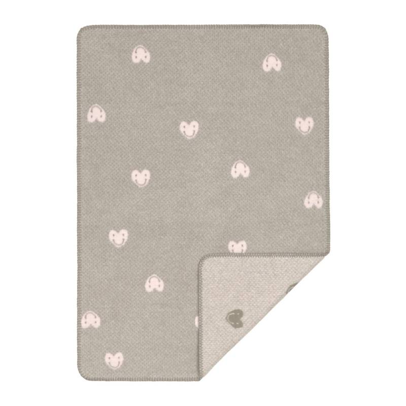 Lässig - Babydecke 75x100cm "Herz" taupe-rosa Lässig - Babydecke 75x100cm "Herz" taupe-rosa von Lässig