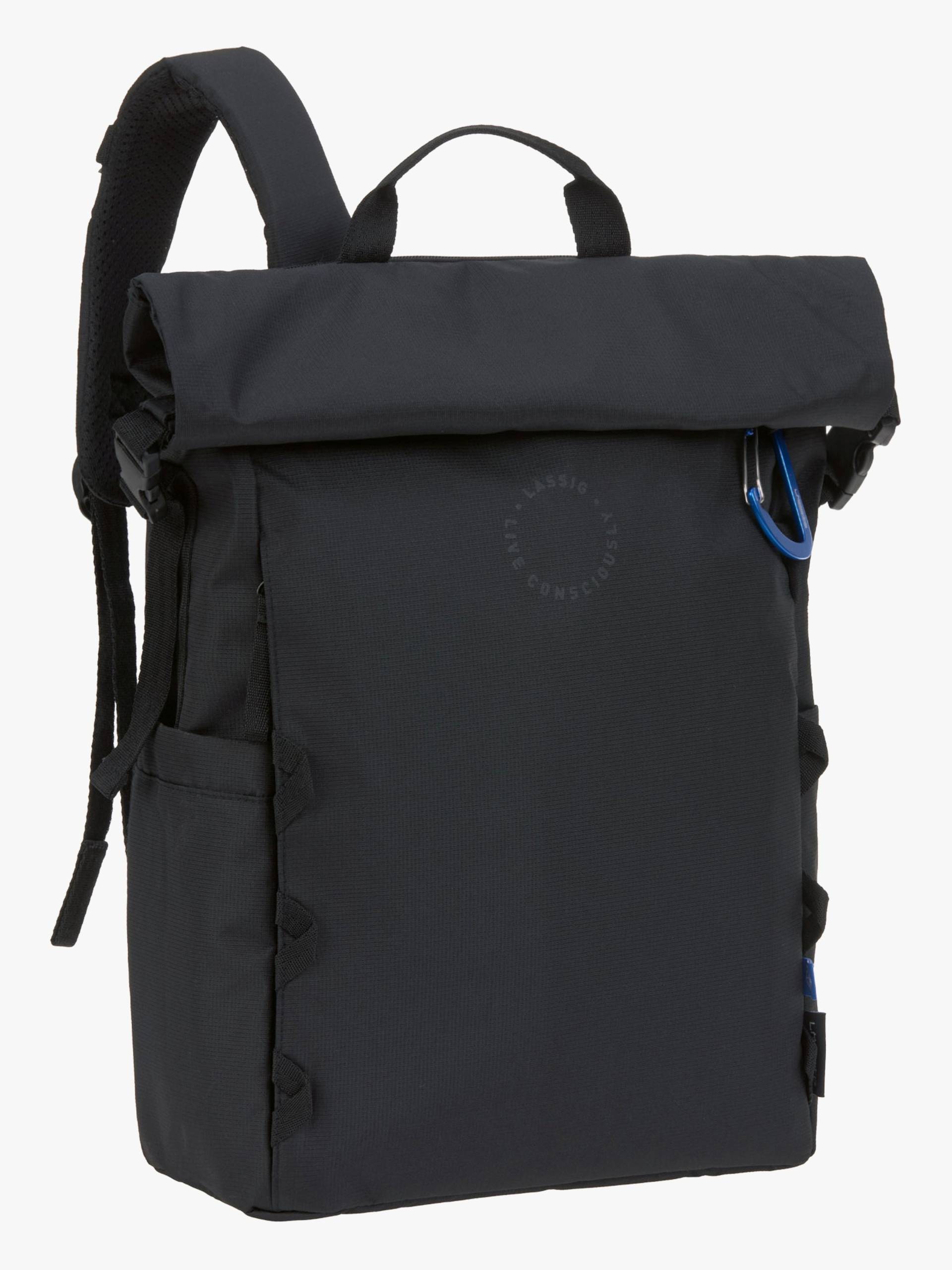 Lässig Outdoor Wickeltasche Rucksack mit Roll-Top-Öffnung, Black Lässig Outdoor Wickeltasche Rucksack mit Roll-Top-Öffnung, Black von Lässig