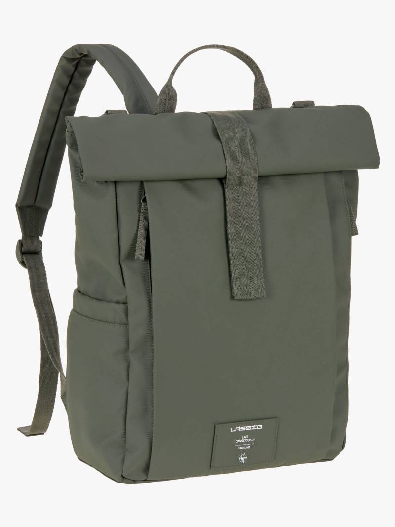 Lässig Rolltop Wickeltasche Rucksack, Olive von Lässig