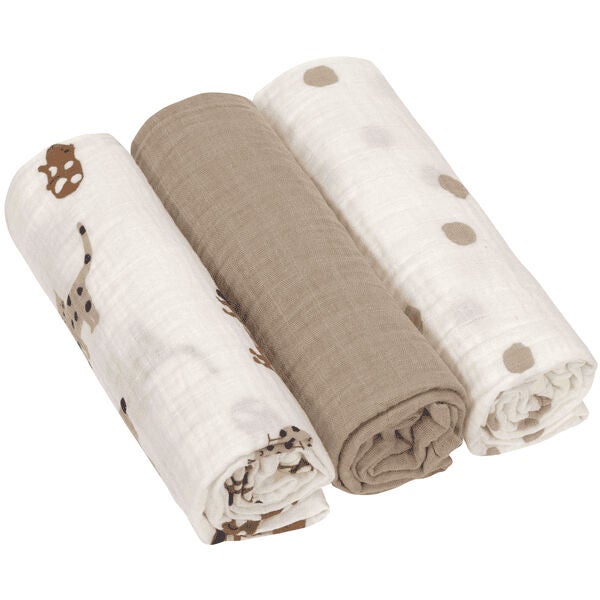 Lässig Swaddle Decken 3er-Pack 85x85 cm, Royal Blue Lässig Swaddle Decken 3er-Pack 85x85 cm, Royal Blue von Lässig