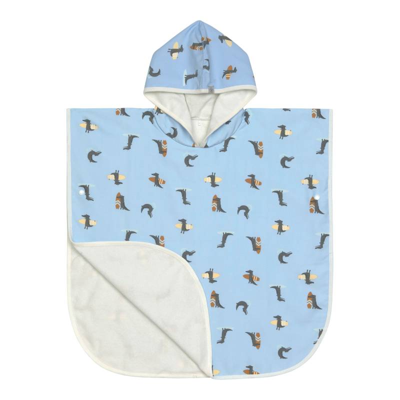 Lässig Wende-Badeponcho mit UV-Schutz und Kapuze Krokodile hellblau | mehrfarbig Lässig Wende-Badeponcho mit UV-Schutz und Kapuze Krokodile hellblau | mehrfarbig von Lässig