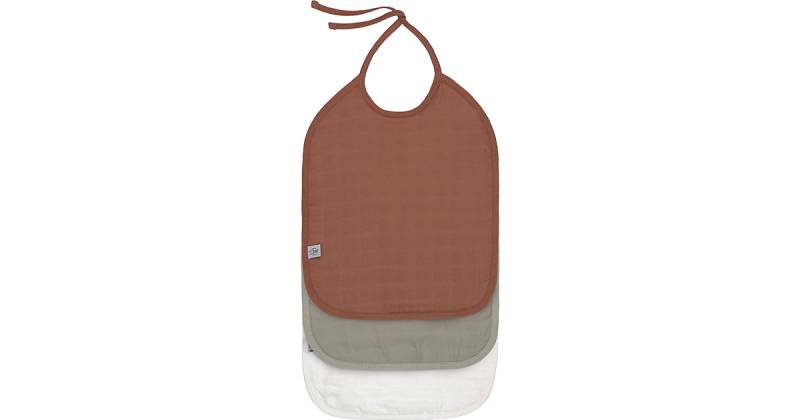 Lätzchen aus Mull, Frottee, Medium, 3-tlg., Multi-coloured 2 bunt von Lässig