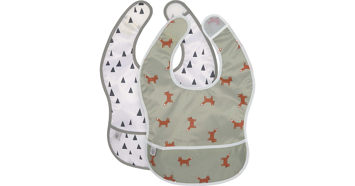 Lässig 1311019588 Lätzchen Little Forest Fox mit Klettverschluss, 2 Stück grün-kombi Lässig 1311019588 Lätzchen Little Forest Fox mit Klettverschluss, 2 Stück grün-kombi von Lässig