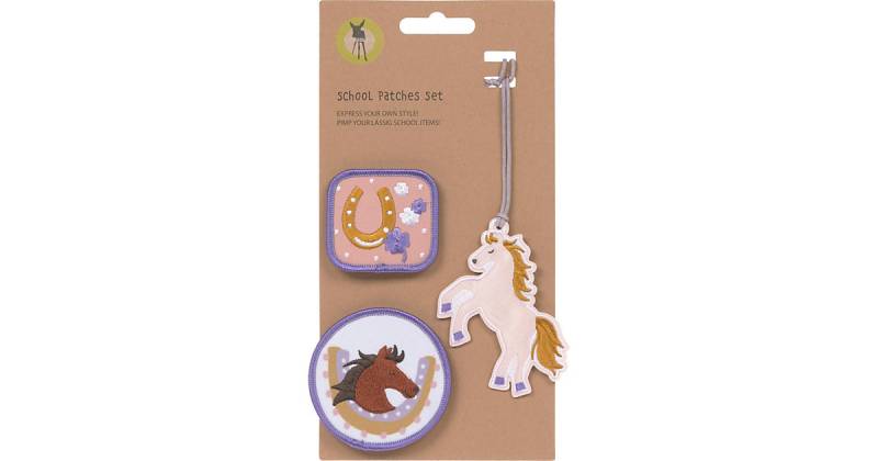 Patches-/Anhängerset Schulranzen & Taschen Lucky, 3-tlg. mehrfarbig Modell 4  Kinder von Lässig