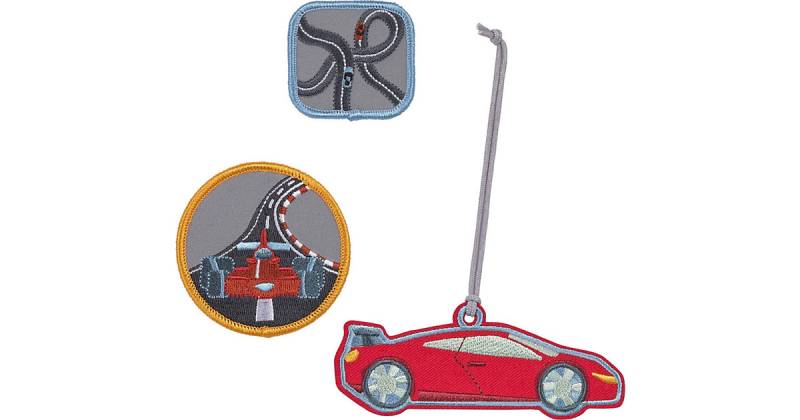 Patches Schulranzen & Taschen Racecar, 3 Stück rot  Kinder von Lässig