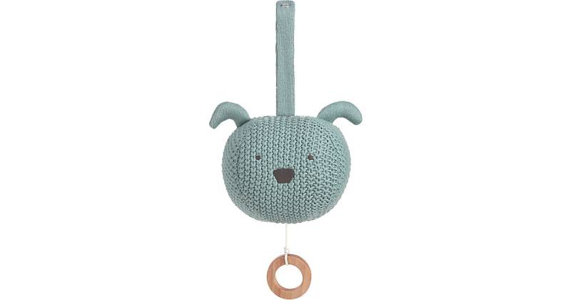 Spieluhr Knitted Musical Little Chums Dog, Guten Abend, gute Nacht! blau von Lässig