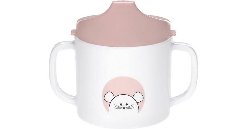 Trinklernbecher Sippy Cup Little Chums Mouse, 150 ml rosa von Lässig