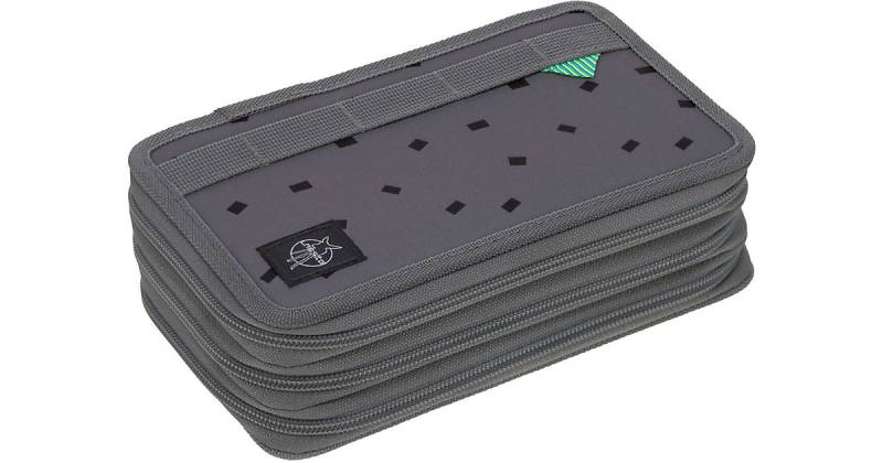 Triple-Federmäppchen Unique Speckles anthracite befüllt, 20-tlg. anthrazit von Lässig