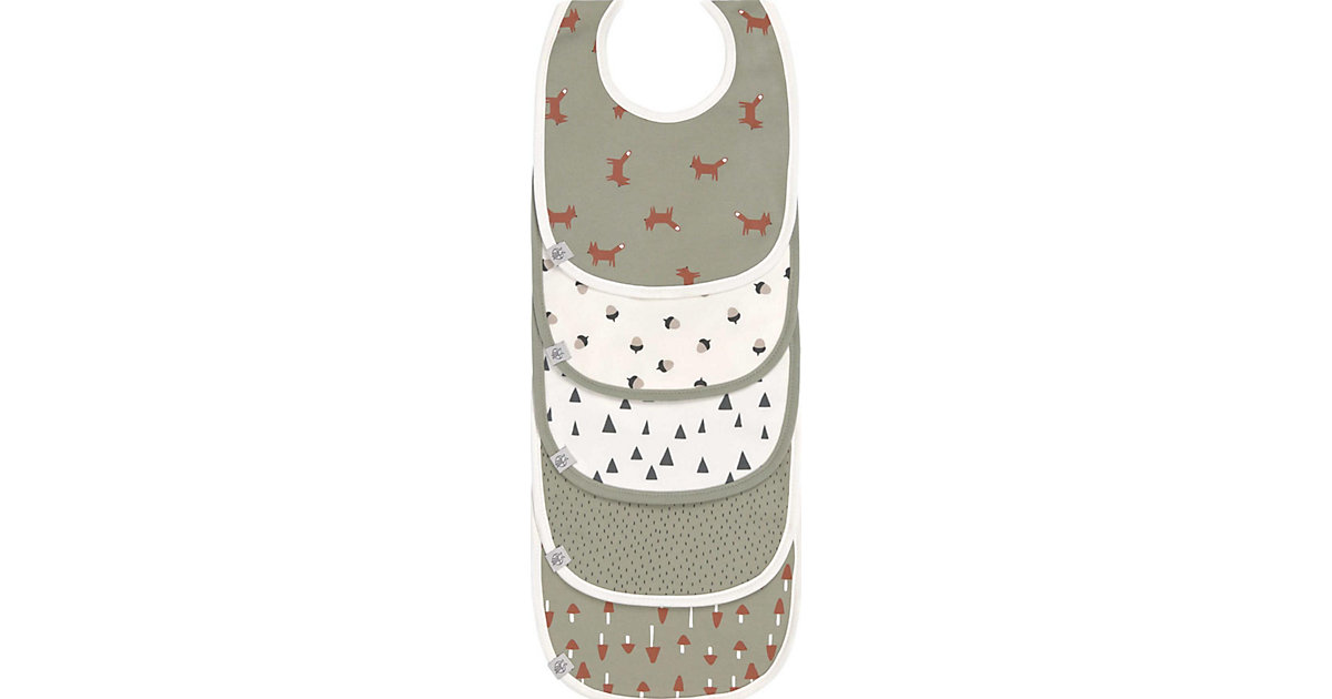 Lätzchen Little Forest Fox, mit Klettverschluss, 5 Stück grün-kombi Lätzchen Little Forest Fox, mit Klettverschluss, 5 Stück grün-kombi von Lässig