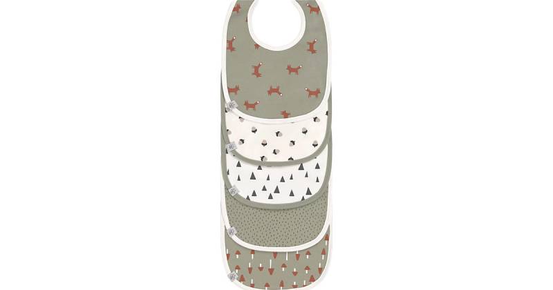 Lätzchen Little Forest Fox, mit Klettverschluss, 5 Stück grün-kombi Lätzchen Little Forest Fox, mit Klettverschluss, 5 Stück grün-kombi von Lässig