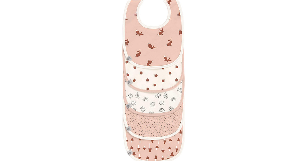 Lätzchen Little Forest Rabbit, mit Klettverschluss, 5 Stück rosa-kombi Lätzchen Little Forest Rabbit, mit Klettverschluss, 5 Stück rosa-kombi von Lässig