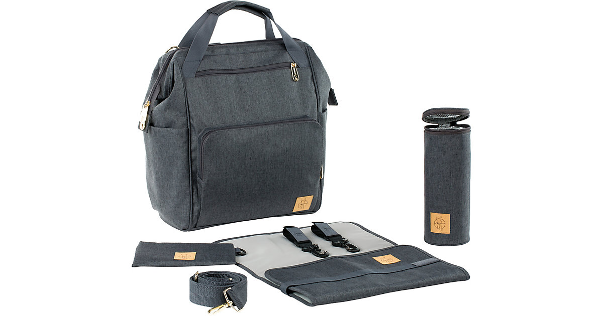 Wickelrucksack Goldie Glam anthracite, inkl. Zubehör & Wickelunterlage bunt Wickelrucksack Goldie Glam anthracite, inkl. Zubehör & Wickelunterlage bunt von Lässig