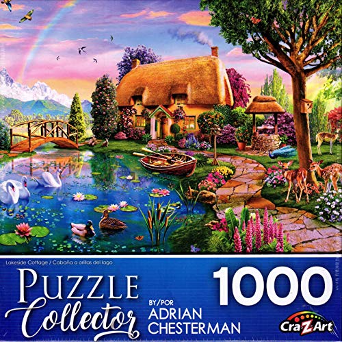 LPF Lakeside Cottage Collector Art Puzzle von Künstler: Adrian Chesterman, 1000 Teile von Lafayette Puzzle Factory